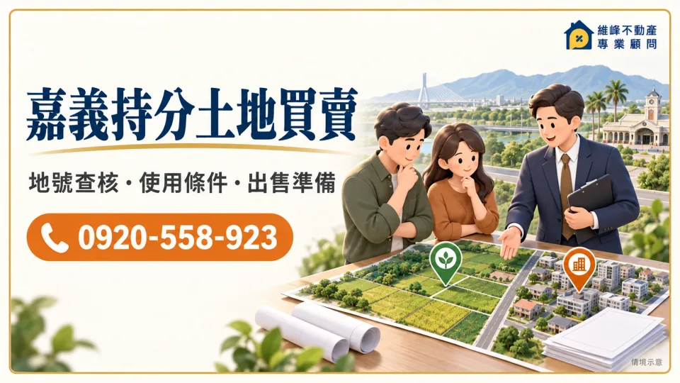 嘉義持分土地買賣｜共有農地出售、縣市收購價格怎麼比較