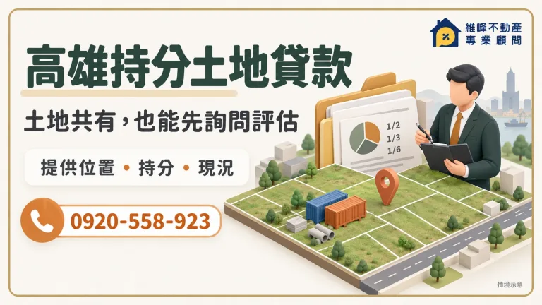 高雄持分土地貸款主圖