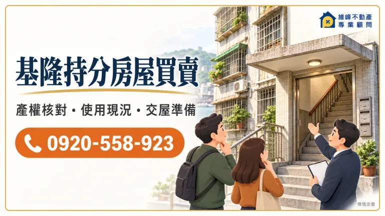 基隆持分房屋買賣主圖