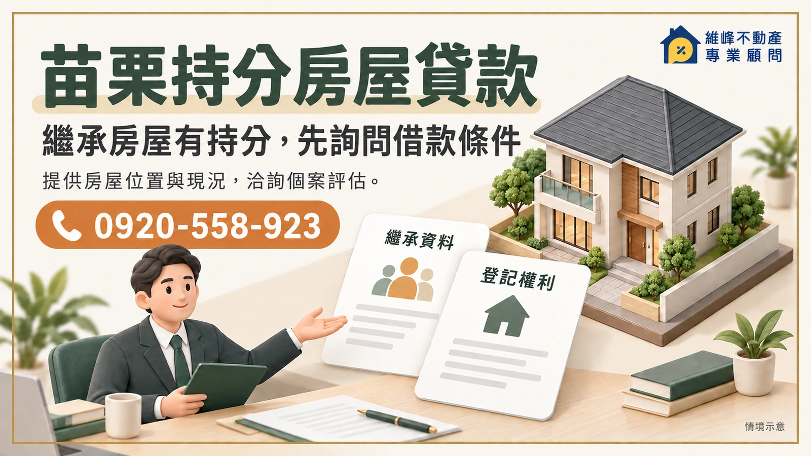 苗栗持分房屋貸款主圖
