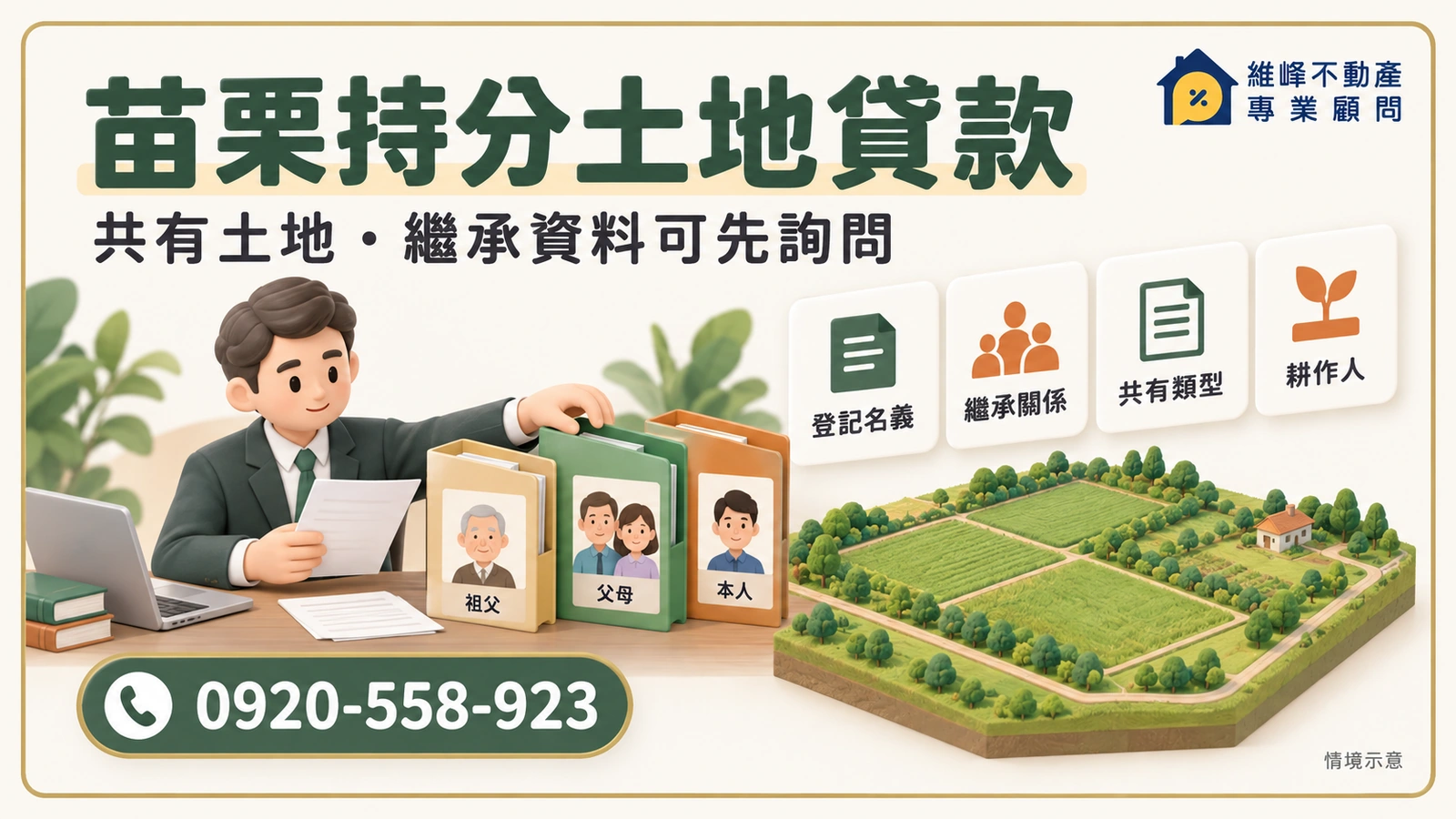 苗栗持分土地貸款主圖