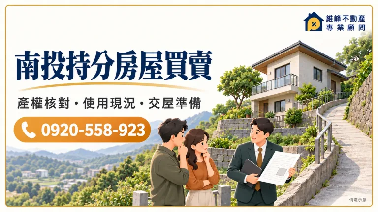 南投持分房屋買賣主圖