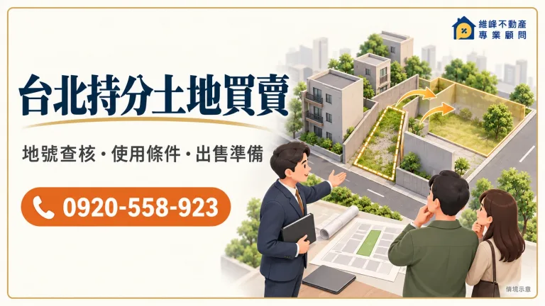 台北持分土地買賣：基地持分收購與現況議價