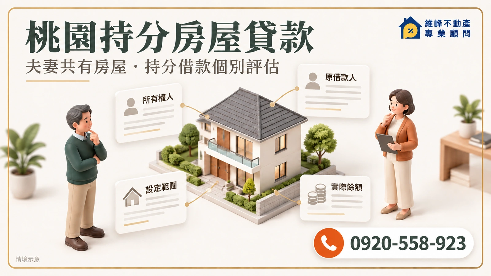 桃園持分房屋貸款｜共有住宅借款與原房貸