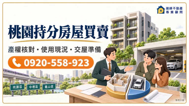 桃園持分房屋買賣｜持分收購價格與流程
